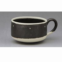 Kiyomizu Japanese pottery mug coffee cup yusai tenmon 280ml