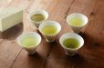 Photo3: Mino ceramics Sencha wan Japanese tea cup asagao  80ml set of 2