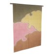 Photo1: Noren Mitsuru Japanese linen door curtain kusakizome snow crystal 88 x 150cm (1)