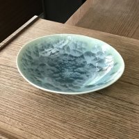Kiyomizu porcelain Japanese Serving bowl crystal-glaze W 23 cm any color