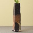 Photo2: Tokoname Japanese pottery vase entotsu yohen ishido H18.5cm (2)