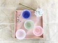 Photo9: Hirota glass Sencha wan yunomi cup sake Fubuki snow makeup140 ml set of 4