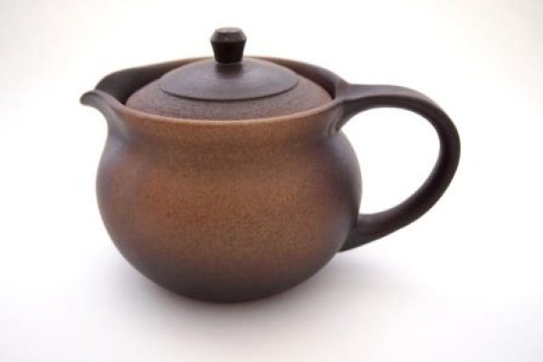 Photo2: Shikou tea pot Japanese Fujiso pottery banko Yakishime 280 ml