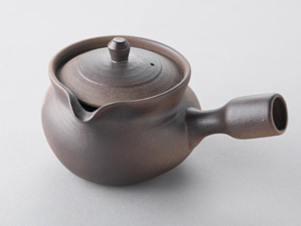 Photo2: Shikou kyusu tea pot Japanese Fujiso pottery banko Yakishime 450 ml