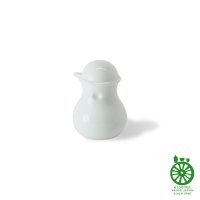 Hasami Porcelain Japanese soy sauce bottle white hakuji torso 80ml