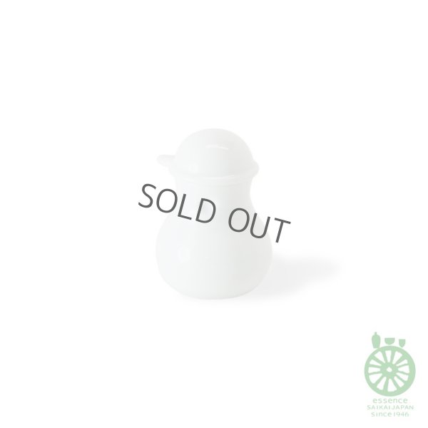 Photo1: Hasami Porcelain Japanese soy sauce bottle white hakuji torso 80ml