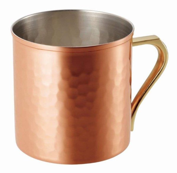 Photo3: Kiwami Copper Japanese Bar Mug hammered 360ml