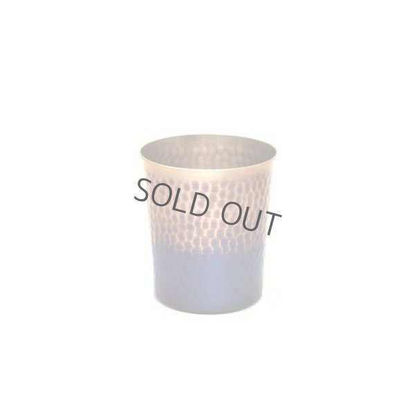 Photo1: Copper Japanese Bar Mug hammered tumbler two‐tone dark blue bronze 270ml