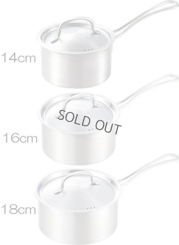 Photo7: Yoshikawa Japanese single-handled pot nabe stainless steel with lid