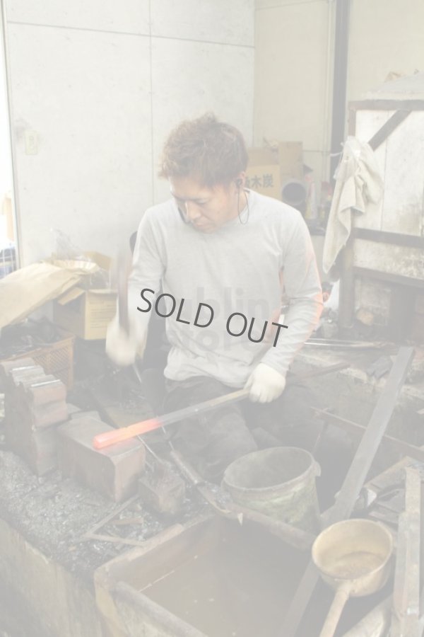 Photo12: Daisuke Nishida hand forged white 1 steel Polished Nakiri knife 175mm