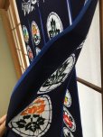 Photo9: Kyoto Noren SB Japanese batik door curtain Chou Butterfly navy blue 85cm x 150cm
