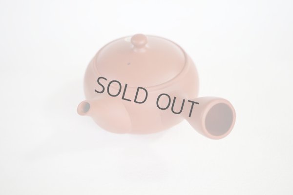 Photo7: Tokoname tea pot kyusu Jinsui Kiwami shudei red shin maru 250ml