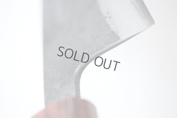 Photo3: Kosuke Muneishi Hand forged Blue #2 steel Kurouchi Santoku knife 165mm