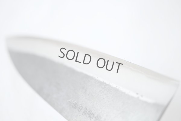 Photo7: Kosuke Muneishi Hand forged Blue #2 steel Kurouchi Santoku knife 165mm