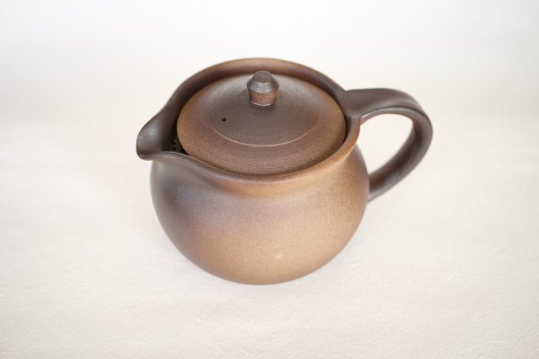 Photo8: Shikou tea pot Japanese Fujiso pottery banko Yakishime 280 ml