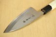 Photo8: SAKAI TAKAYUKI Chef Ginsan Japanese knife Silver-3 steel Deba (8)