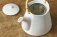 Photo5: Mino Japanese ceramics Dobin tea pot Miyama white 430ml (5)