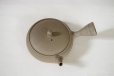 Photo9: Tokoname Japanese tea pot Gyokko pottery tea strainer flat shape yakishime 210ml