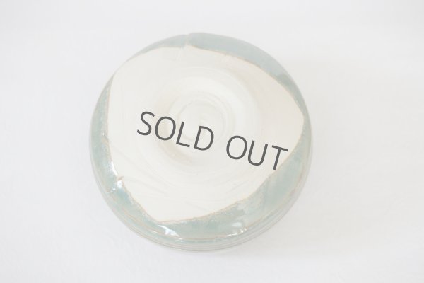 Photo5: Mino yaki ware Japanese tea bowl Aokinkama kiln wata chawan Matcha Green Tea