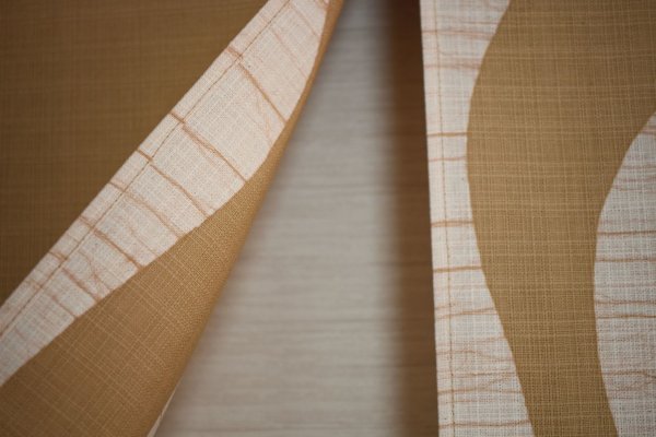 Photo7: Kyoto Noren SB Japanese batik door curtain Onsen Hot Spring beige 85cm x 120cm
