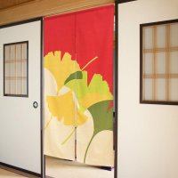 Noren CSMO Japanese door curtain colorful ginkgo cotton 85 x 150 cm