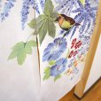 Photo6: Noren CSMO Japanese door curtain bird flower ranai 85 x 150 cm