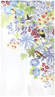 Photo5: Noren CSMO Japanese door curtain bird flower ranai 85 x 150 cm
