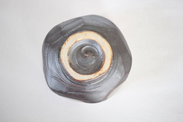 Photo6: Mino ware pottery Japanese tea ceremony bowl Matcha chawan kakewake shino