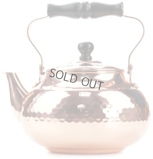 Photo6: Japanese Copper kettle hammered wan Shinkodou wooden handle 2.0L
