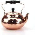 Photo8: Japanese Copper kettle hammered wan Shinkodou wooden handle 2.0L (8)