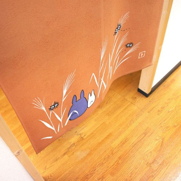 Photo4: Noren Japanese curtain My Neighbor Totoro flying 85cm x 150cm