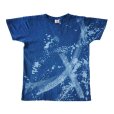 Photo4: Natural and Hand dyes Mitsuru unisexed T-shirt made in Japan Namishibuki navy-blue (4)