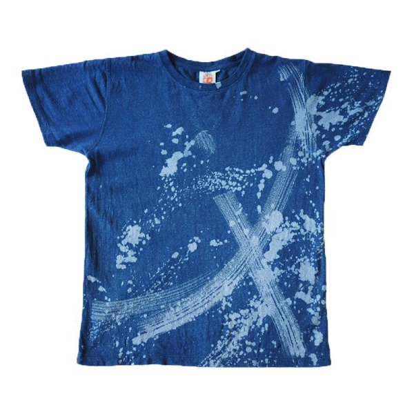 Photo4: Natural and Hand dyes Mitsuru unisexed T-shirt made in Japan Namishibuki navy-blue