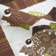 Photo5: Japanese floor pillow cushion cover zabuton cotton meisen fish 55 x 59cm (5)