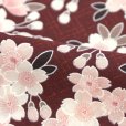 Photo5: Japanese floor pillow cushion cover zabuton cotton meisen flower 55 x 59cm