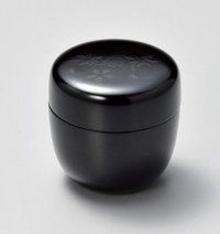 Tea Caddy Japanese Natsume Echizen Urushi lacquer Matcha container night cherry