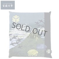 Japanese floor pillow cushion cover zabuton cotton Hokusai Mt.Fuji 55 x 59cm