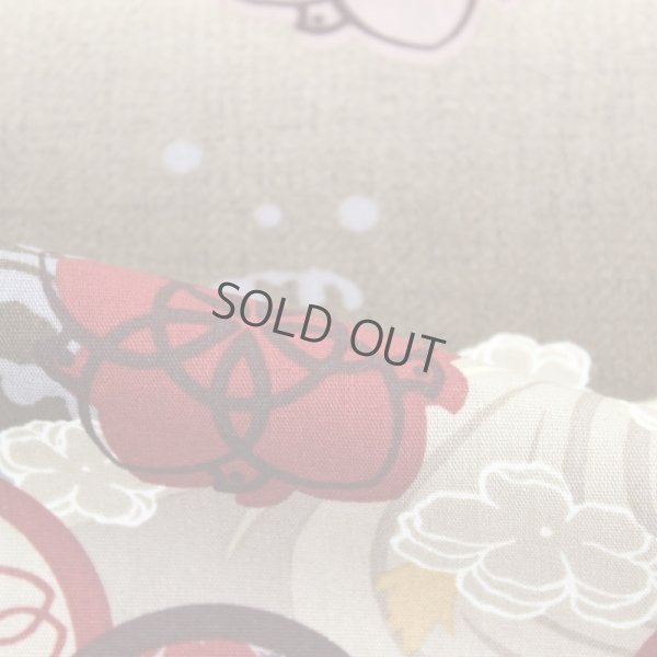 Photo3: Japanese floor pillow cushion cover zabuton cotton Hokusai miyabi 55 x 59cm