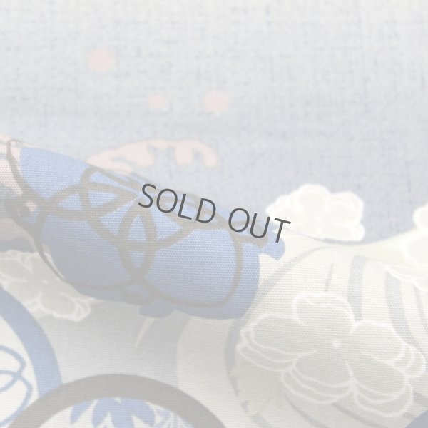 Photo4: Japanese floor pillow cushion cover zabuton cotton Hokusai miyabi 55 x 59cm