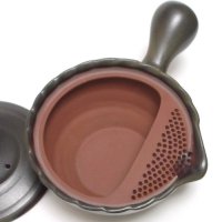 Tokoname yaki ware Japanese tea pot Yatoya ceramic tea strainer 220ml