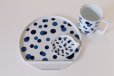 Photo20: Arita Porcelain dinnerware plate washi wamon indigo blue any type W22cm