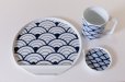 Photo12: Arita Porcelain dinnerware plate washi wamon indigo blue any type W22cm (12)