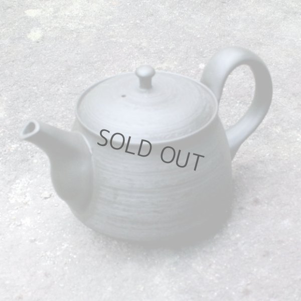 Photo10:  Tokoname Japanese tea pot Hokuryu ceramic tea strainer sendan black 280ml