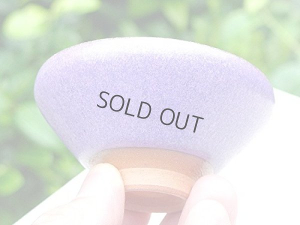 Photo4: Kiyomizu porcelain Japanese sake guinomi crystal-glaze purple murasaki set of 2