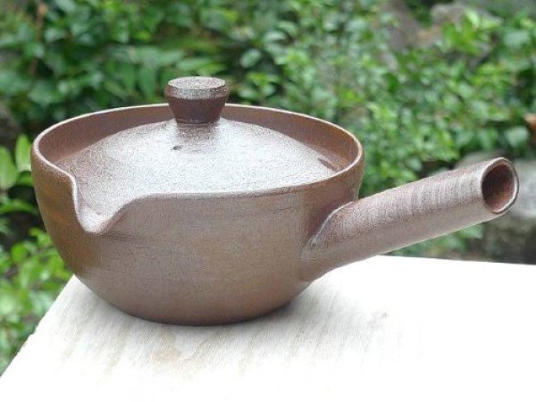 Photo2: Kiyomizu Kyoto kumagai pottery tea pot kyusu yakishime