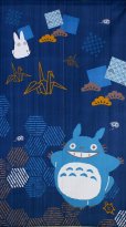 Photo1: Noren Japanese Curtain Doorway NM SD My Neighbor Totoro origami 85 x 150 cm  (1)