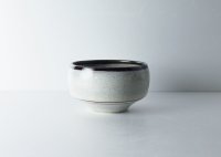 Hasami Porcelain Japanese matcha bowl haku yuzu white