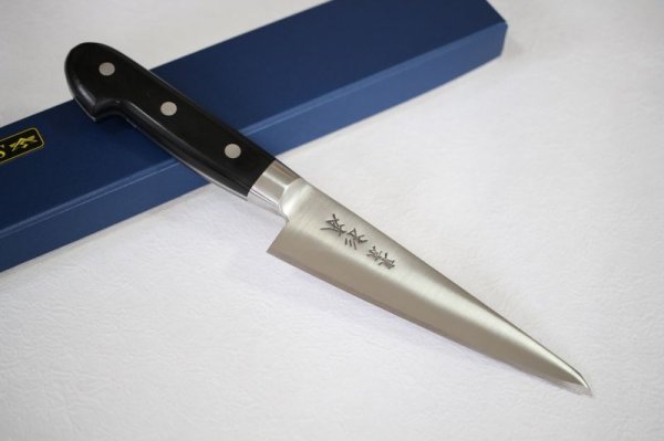 Photo1: Tsukiji Sugimoto Tokyo hamono Japanese steel HM Honesuki Boning knife 140mm