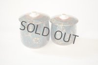 Kutani porcelain Futatuki Yunomi kai blue gold aotibu Japanese tea cup (set of 2)