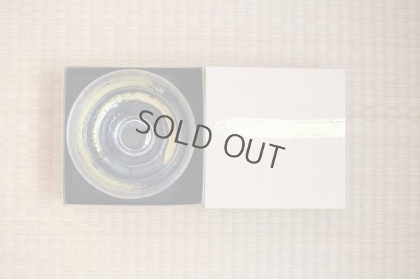 Photo12: glass Japanese tea ceremony matcha chawan bowl gold hakeme